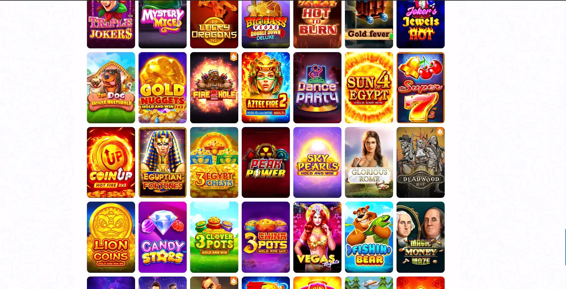 Интерфейс казино вулкан 24 с бонусной картой